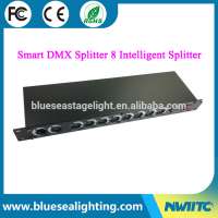 Pro light Smart DMX512 8chs distribution amplifier 8 way DMX Splitter